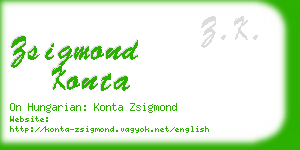 zsigmond konta business card